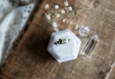 A vintage ring resting in a small jewelry container.